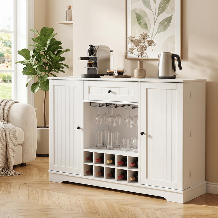 Giantex 47.2" Sideboard Buffet Cabinet with Drawer &amp; Wine Rack