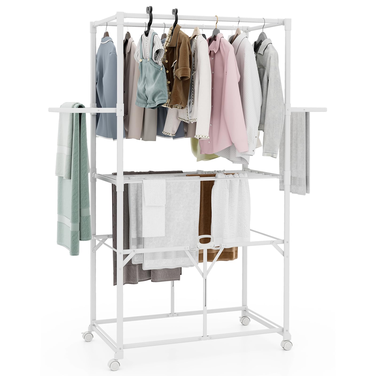 Giantex Clothes Drying Rack with Wheels