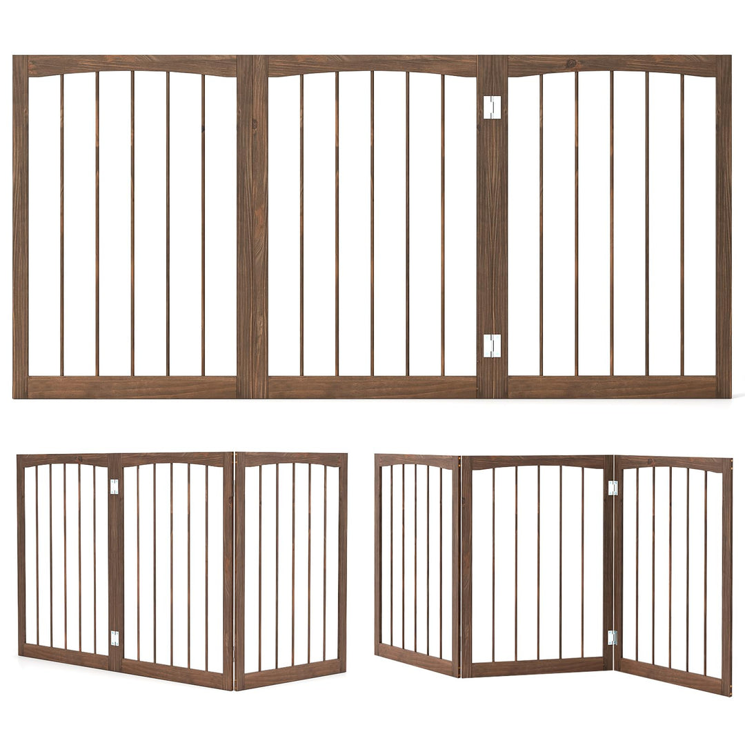 Giantex Freestanding Dog Gate for Small Medium Dogs