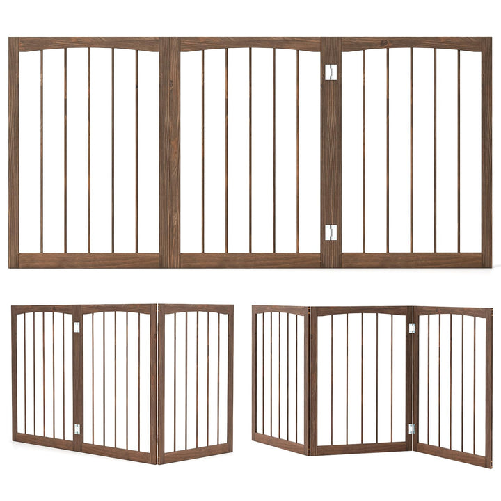 Giantex Freestanding Dog Gate for Small Medium Dogs
