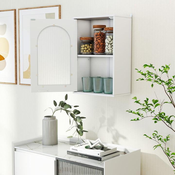 Giantex Wall Mounted Bathroom Cabinet Display Storage Medicine Cabinet