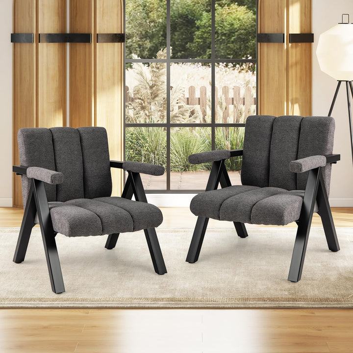 Giantex Mid-Century Modern Accent Chair with Deepened Seat
