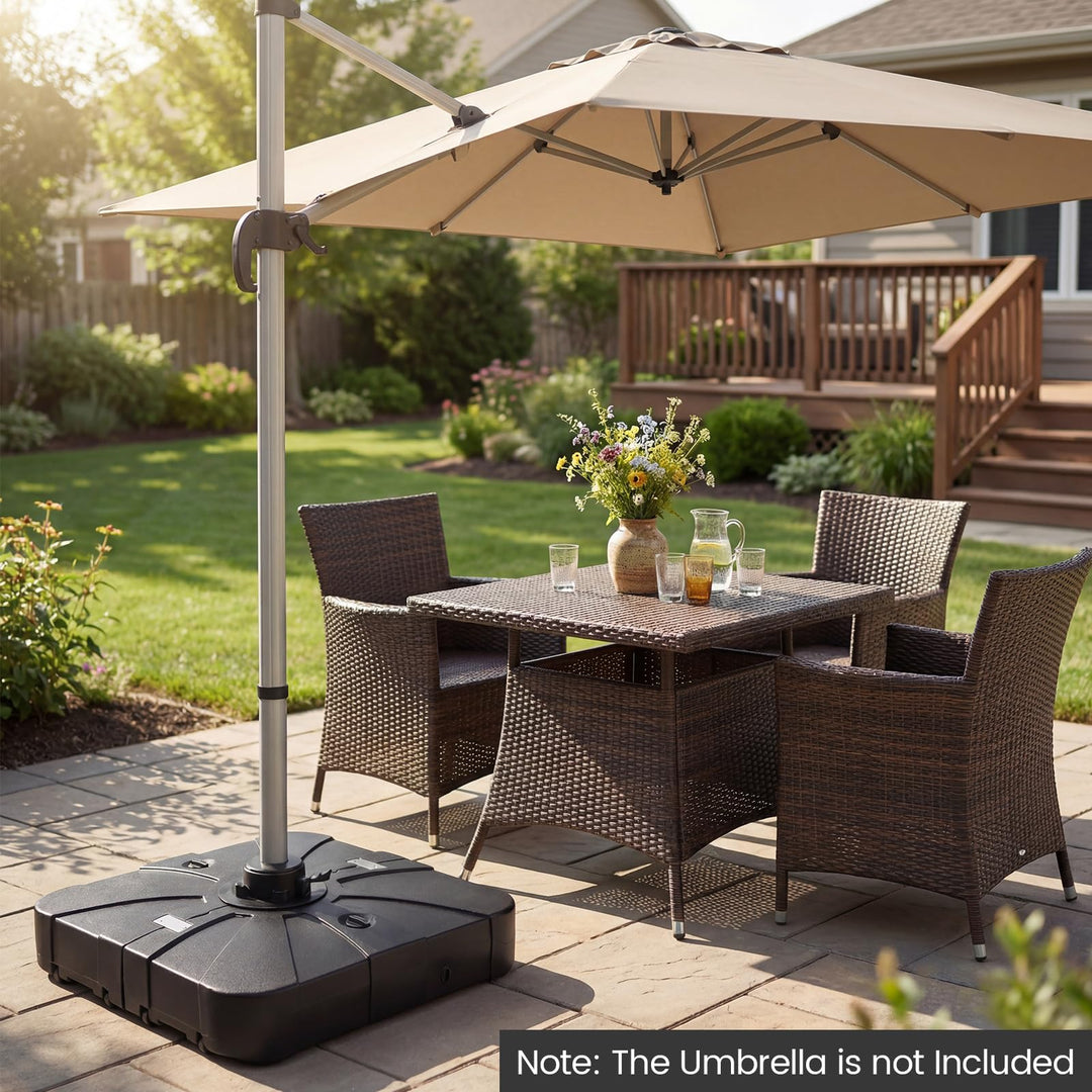 Giantex 375 lbs Cantilever Umbrella Base