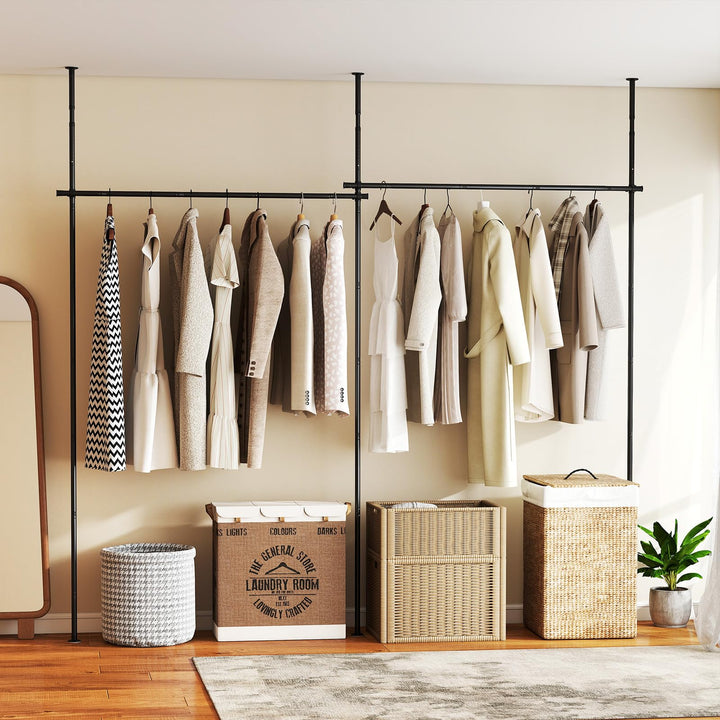 Giantex Room Divider Curtain Rod | No Drill Floor to Ceiling Tension Rod