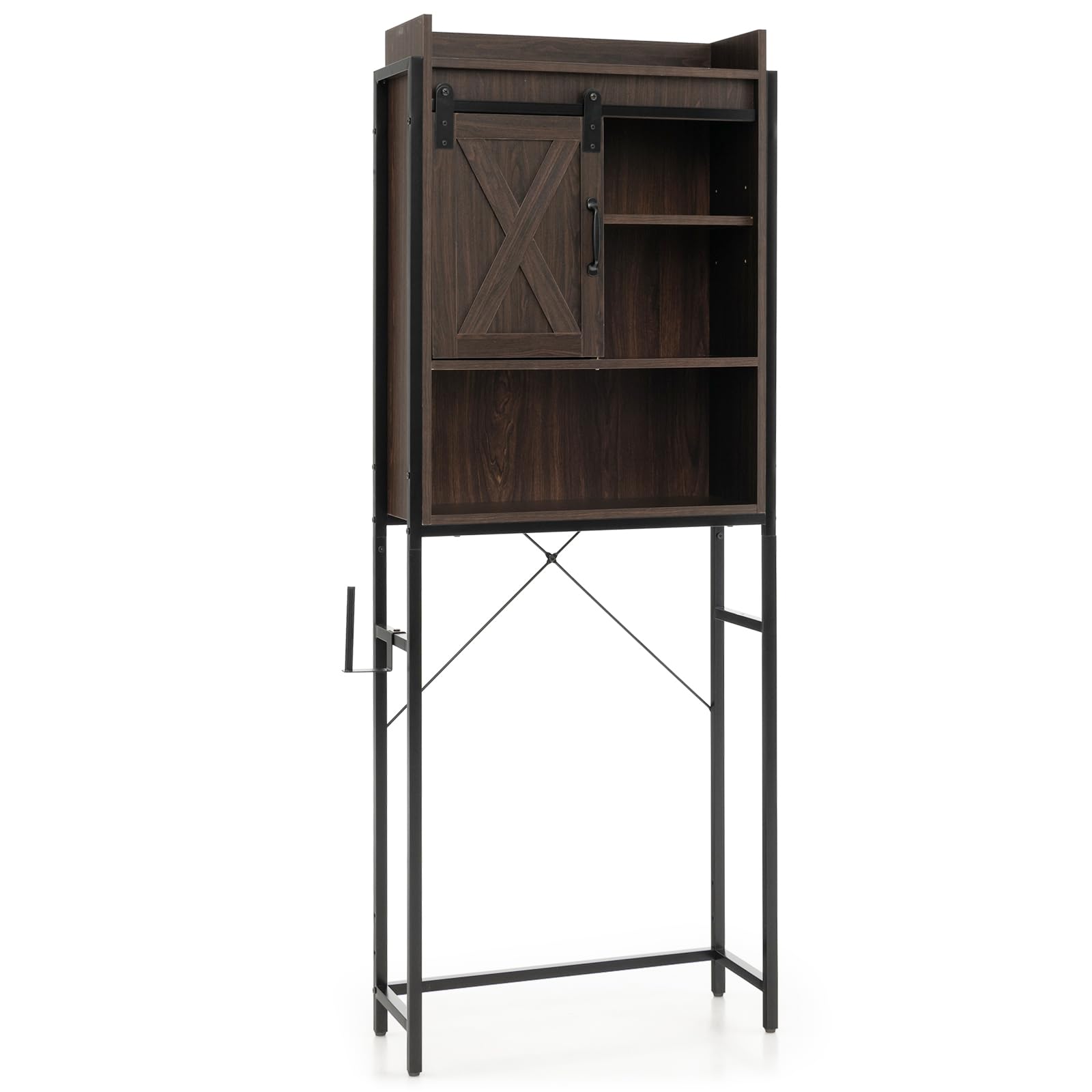 Giantex Over-The-Toilet Storage Cabinet, Freestanding 4-Tier Bathroom Organizer Rack