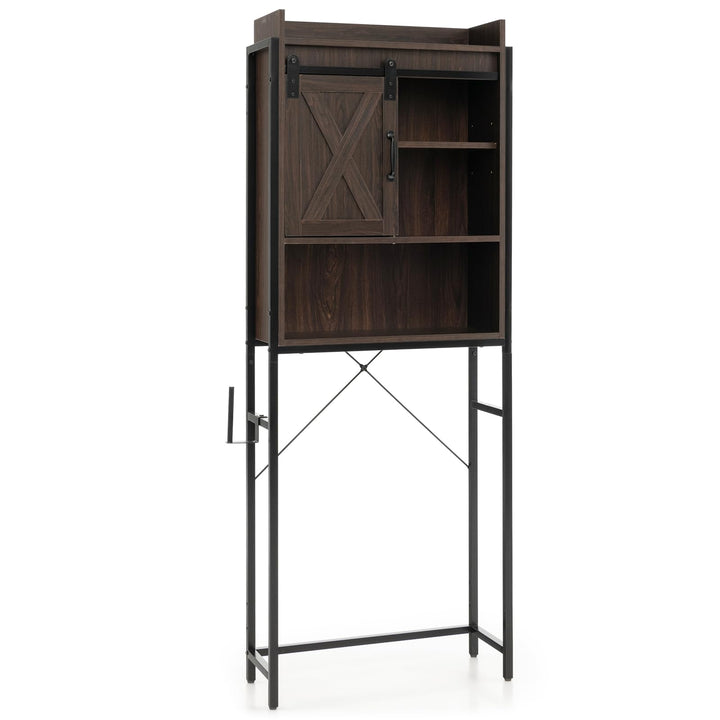Giantex Over-The-Toilet Storage Cabinet, Freestanding 4-Tier Bathroom Organizer Rack