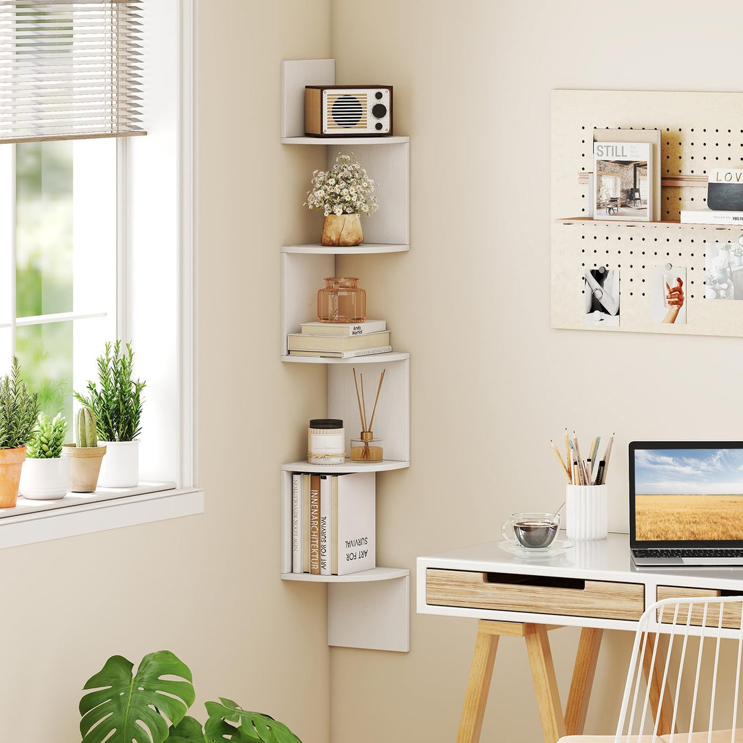 Giantex Corner Shelf Wall Mounted Set of 1/2