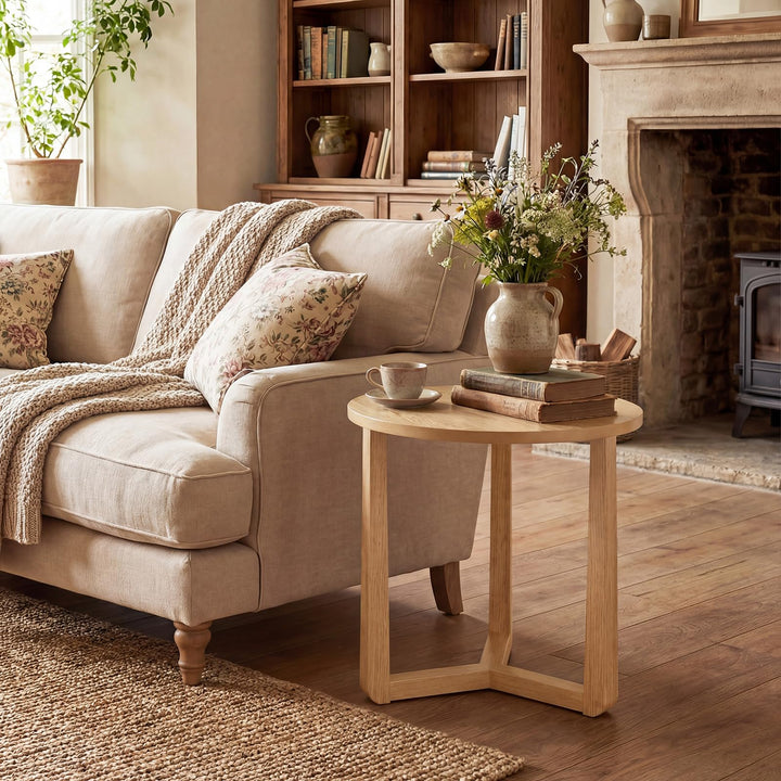 Giantex Oval Coffee Table and End Tables Set of 3