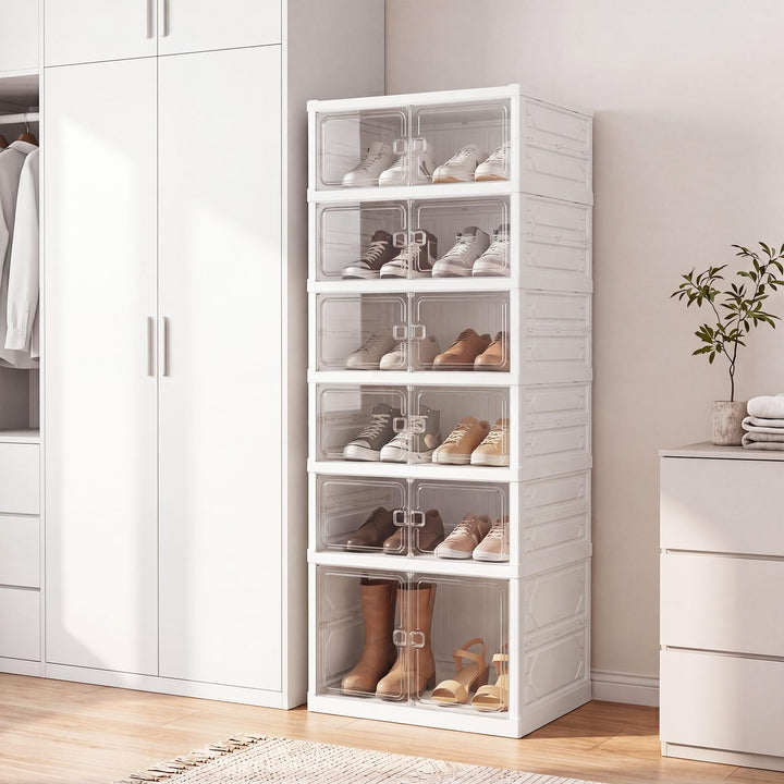 Giantex 6-Tier Foldable Shoe Rack Organizer