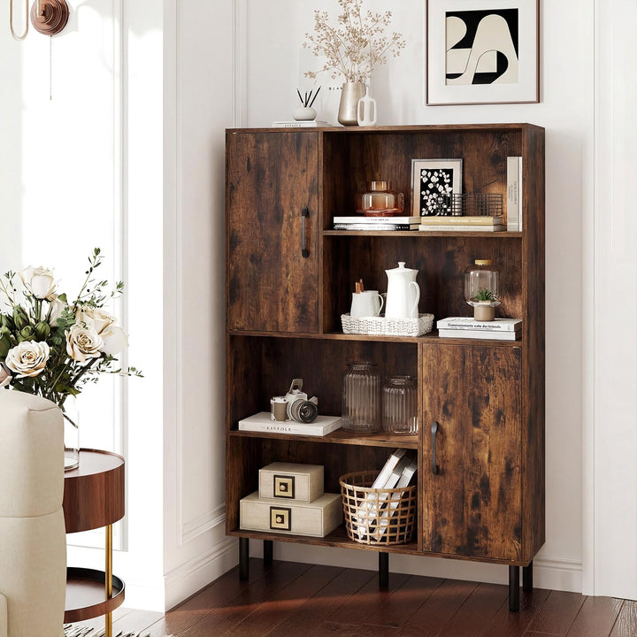 Giantex 47 Inches Storage Cabinet with Doors for Living Room