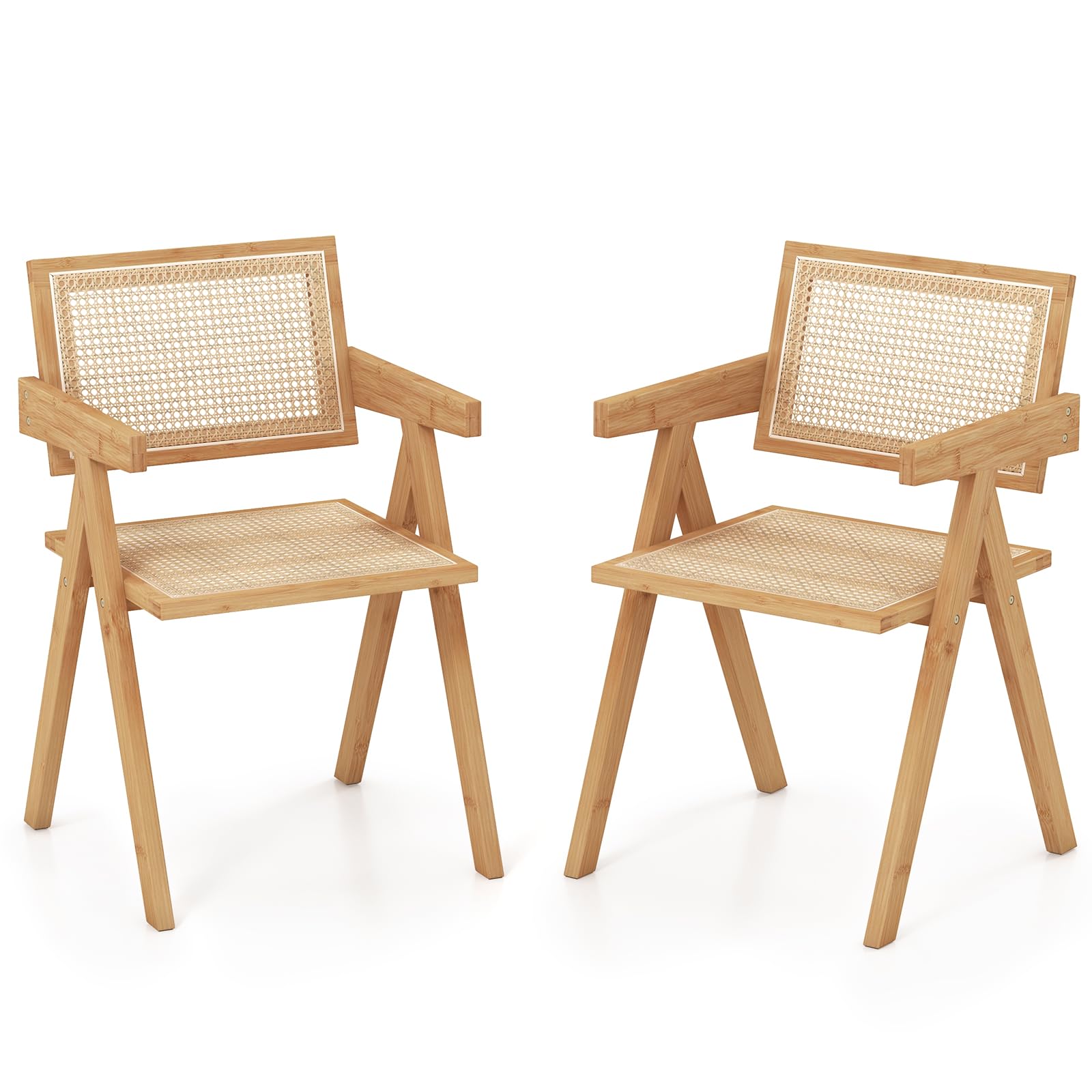 Giantex Rattan Accent Chair Set of 2