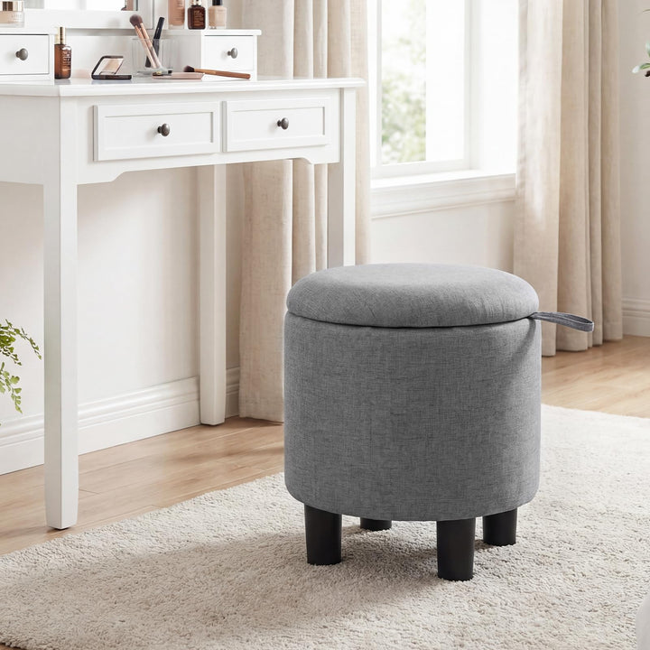Giantex Round Ottoman with Storage