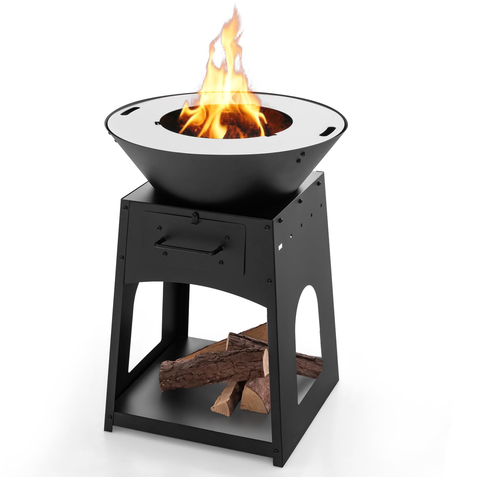 Giantex Outdoor Fire Pit with Grill