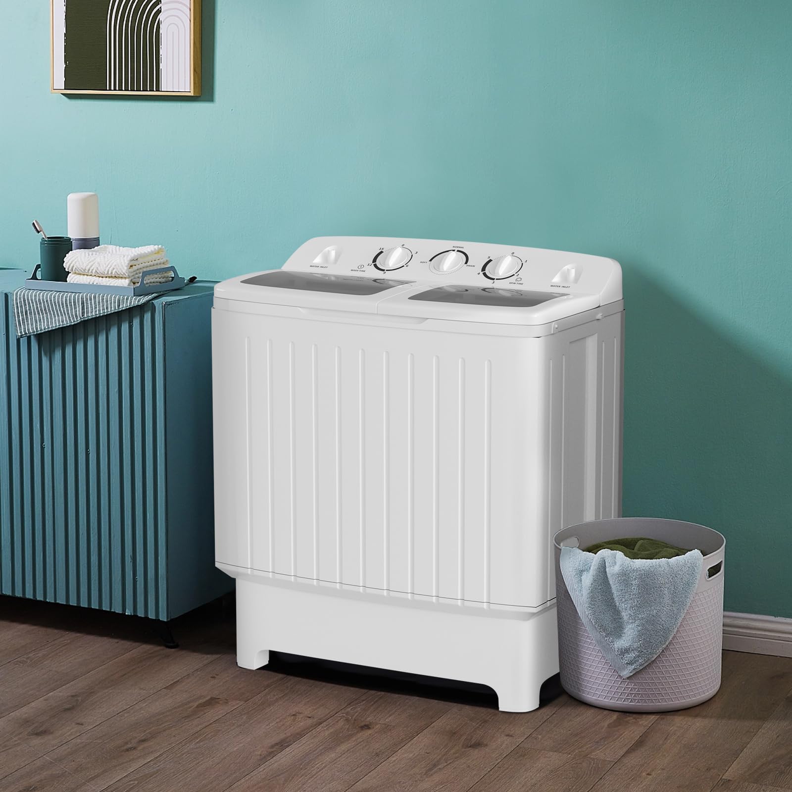 Giantex Portable Washing Machine, 20lbs Washer and Spinner Combo