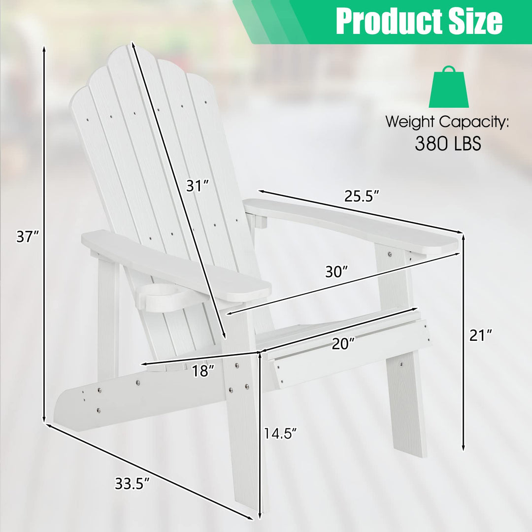 Giantex Adirondack Chairs Set of 2 for Adults and Kids