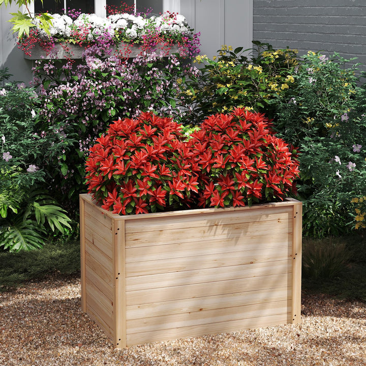 Giantex Wood Raised Garden Bed for Patio Backyard