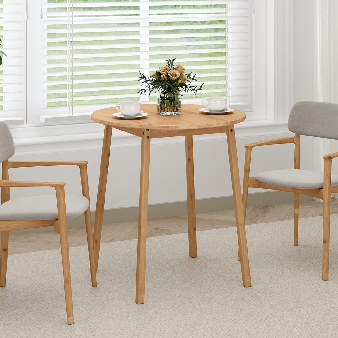 Giantex 27.5-Inches Bamboo Dining Table for 2-4 for Dining Room