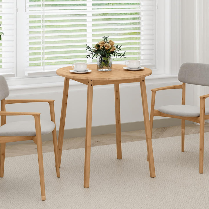 Giantex 27.5-Inches Bamboo Dining Table for 2-4 for Dining Room