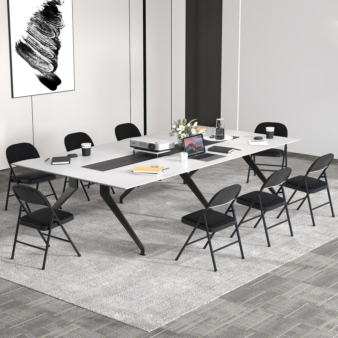 Giantex Portable Party Chairs with Metal Frame