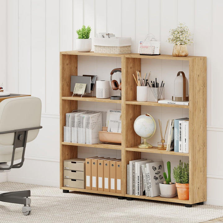 Giantex 3-Tier Bookcase with Anti-Tipping Kit for Living Room