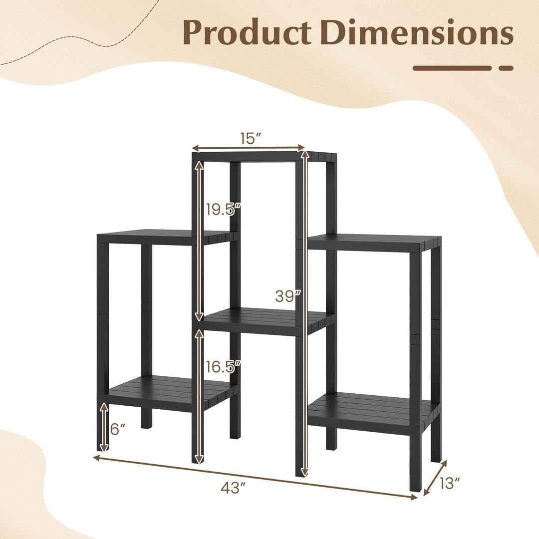 Giantex 6-Tier Plastic Modular Storage Shelves