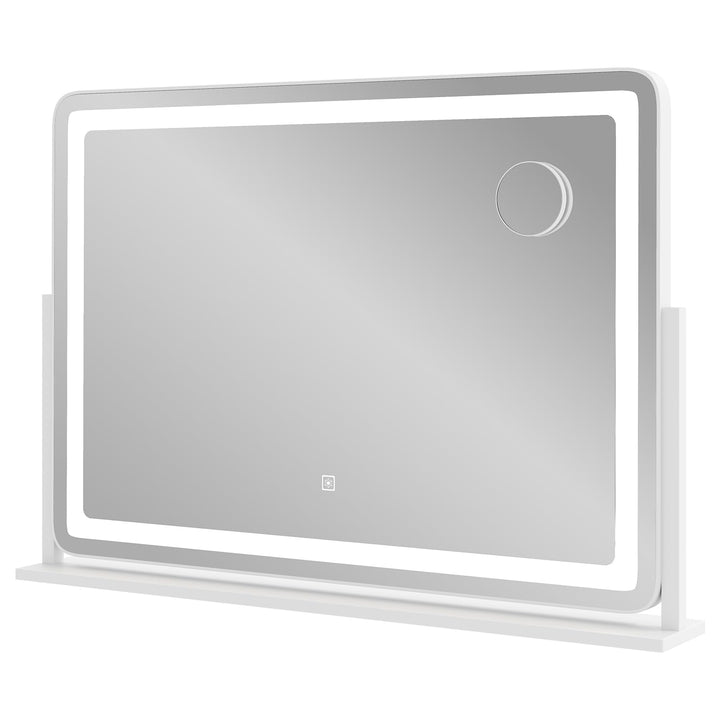 CHARMAID Vanity Mirror with Lights - 32'' x 22'' Large Lighted Vanity Makeup Mirror with 10X Magnify Mirror