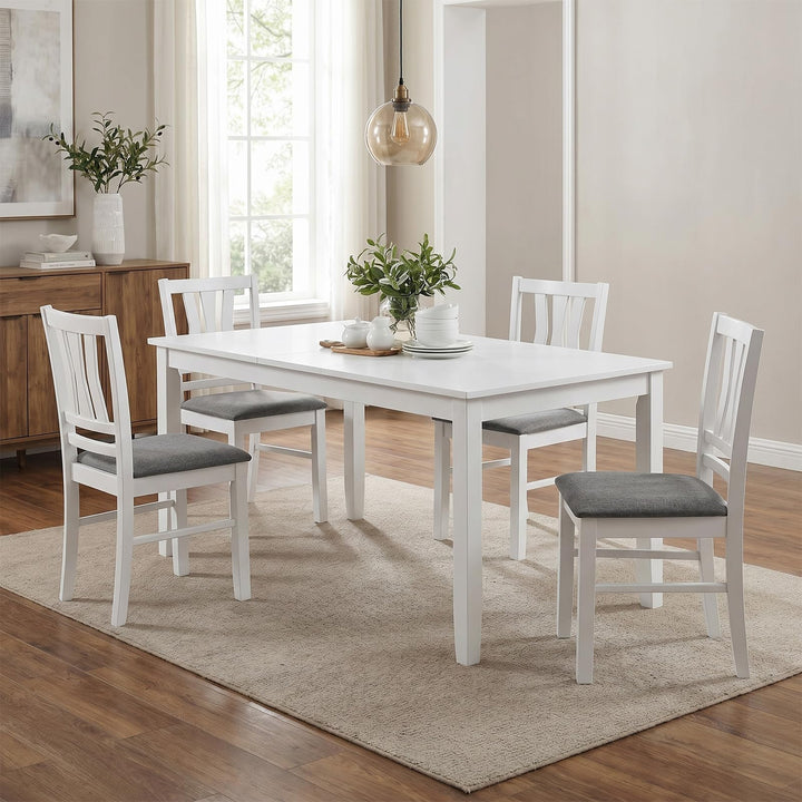 Giantex Wood Dining Chairs Set of 2/4 with Slat Back