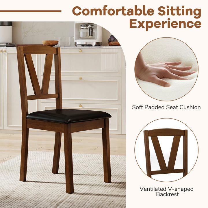 Giantex Wooden Dining Chairs Set (2/4)