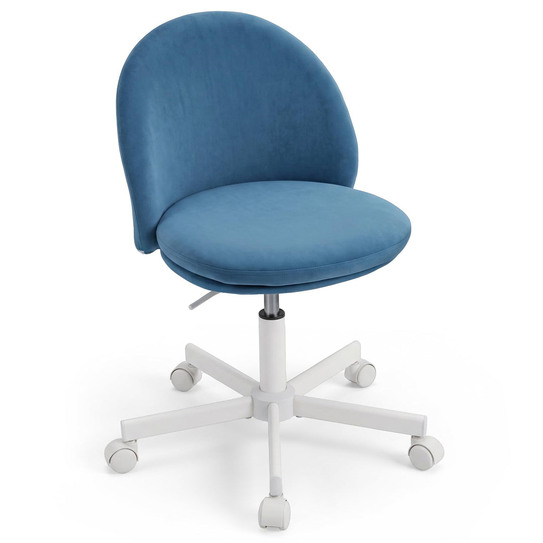 GIANTEX Small Office Chair | Ergonomic Vanity Chair with Low Back (1/2)