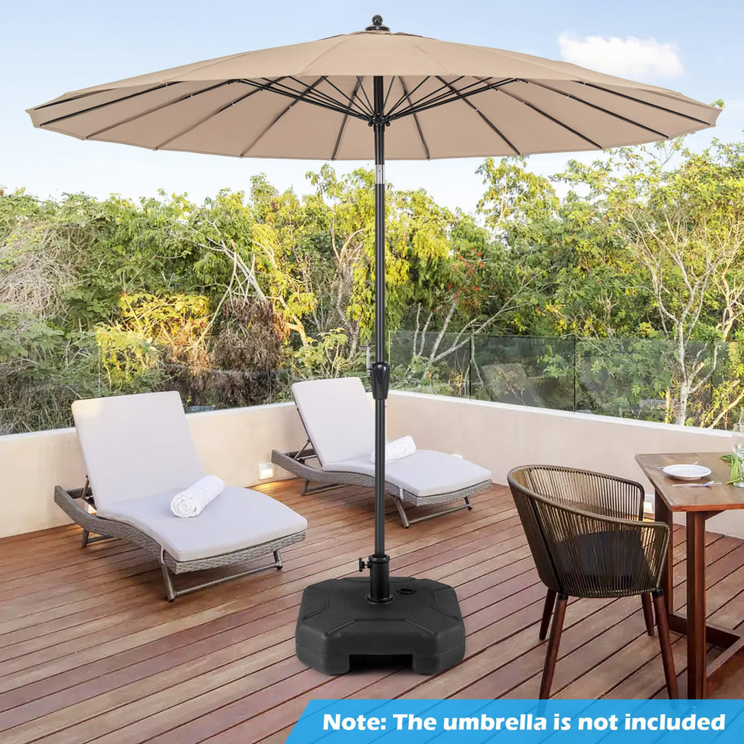 Giantex  - Heavy Duty HDPE Market Table Umbrella Pole Holder for Outdoor