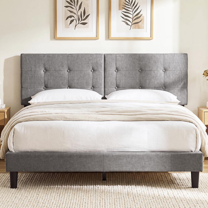 GIANTEX Linen Upholstered Headboard for Queen Full Size Bed