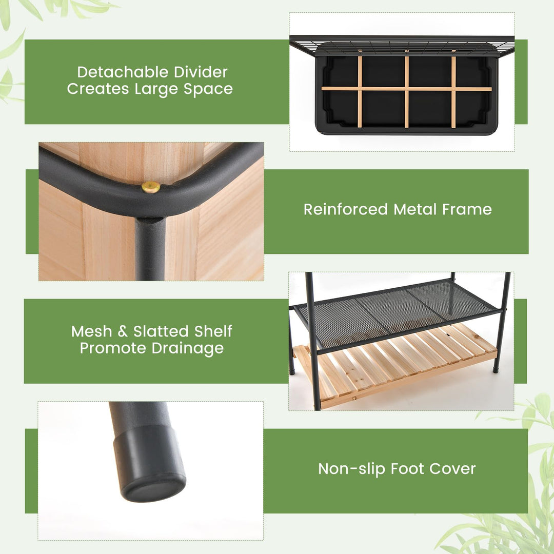 Giantex Raised Garden Bed with Trellis