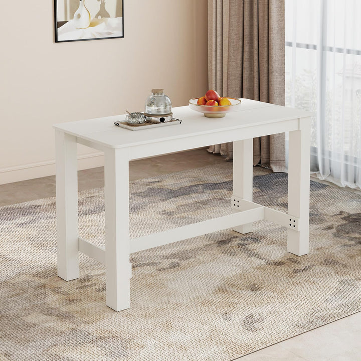 GIANTEX 55-Inches Wooden Dining Table for 4-6 People, Kitchen Table