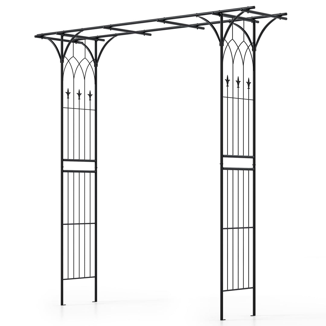 Giantex Metal Garden Arbor with Trellis