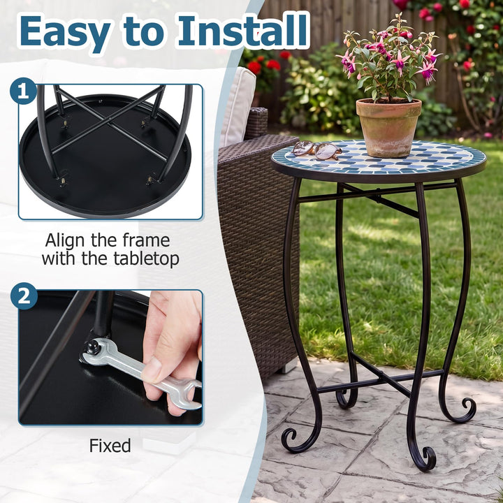 Giantex 14" Outdoor Side Table