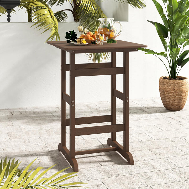 Giantex  42" Height HDPE Square Pub Table