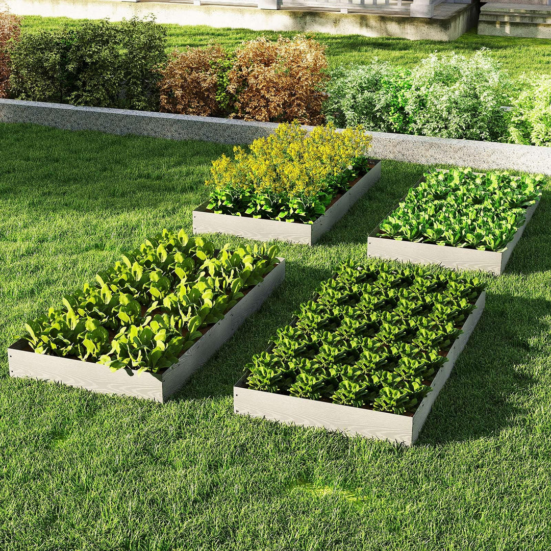 Giantex Galvanized Metal Landscape Edging 6 Packs 20FT Heavy-Duty Hammer-in Edging Border