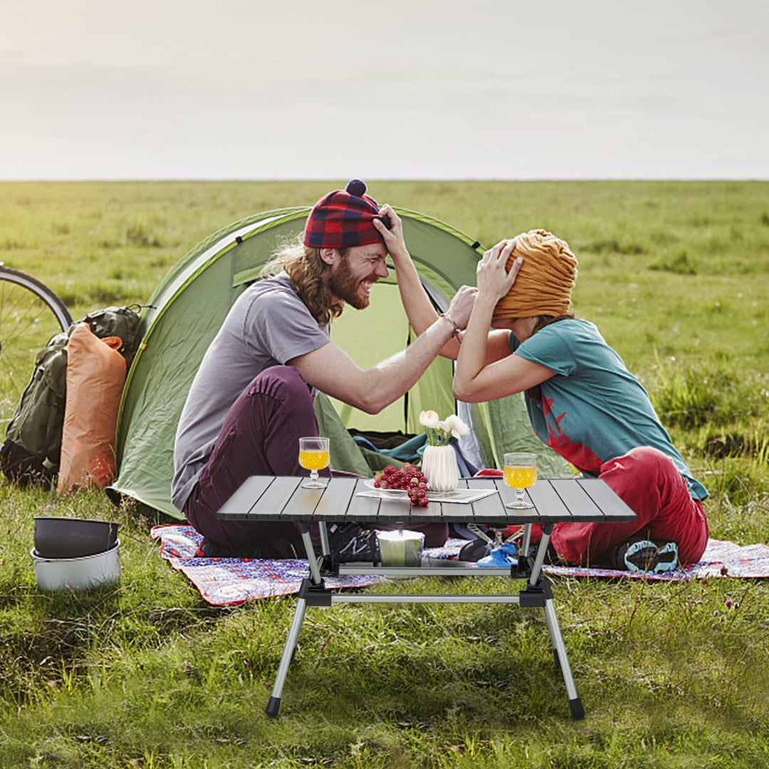 Giantex Folding Camping Table, Heavy-Duty Outdoor Folding Table w/Carry Bag