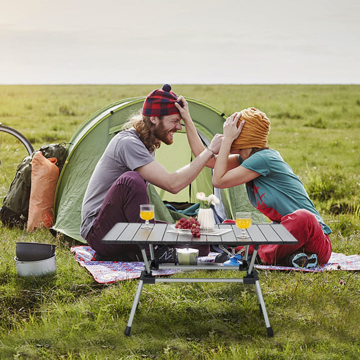 Giantex Folding Camping Table, Heavy-Duty Outdoor Folding Table w/Carry Bag