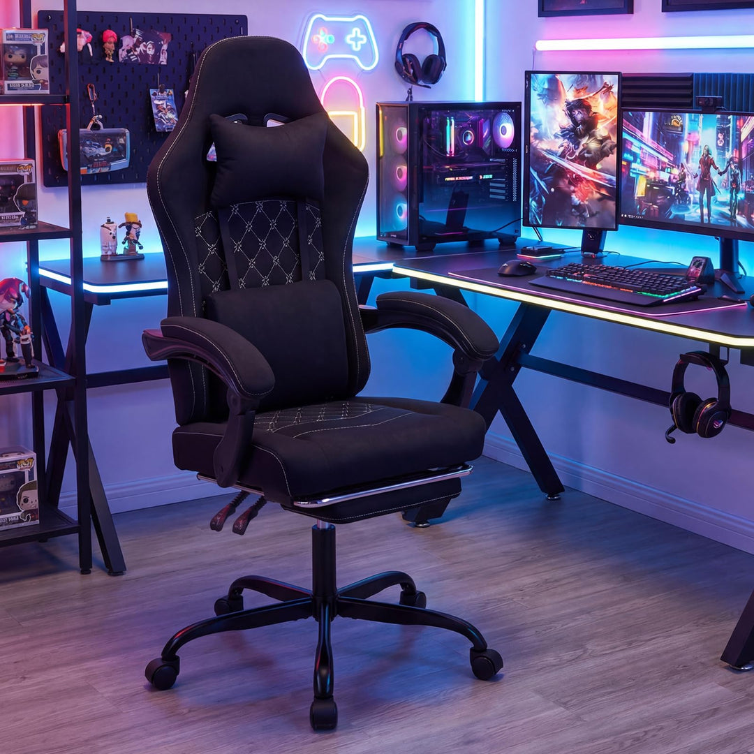 Giantex Gaming Chair | Ergonomic Computer Chair with Headrest