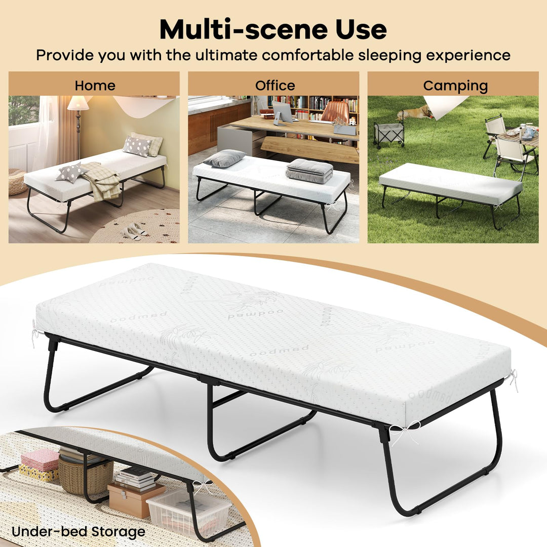Giantex Folding Bed with Mattress for Adults