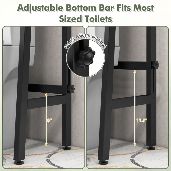 Giantex Over The Toilet Storage Shelf - 3-Tier Freestanding Above Toilet Rack