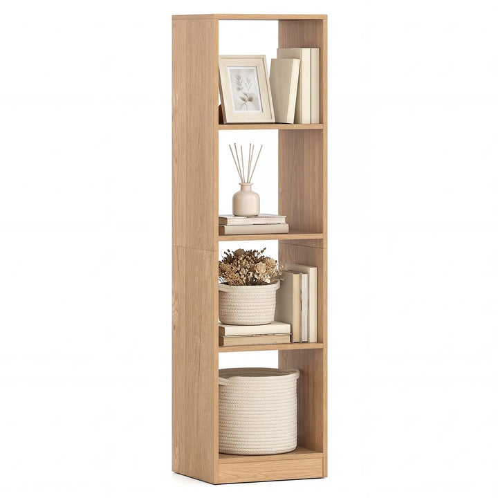 Giantex 56" Tall 4 Cube Bookcase for Small Place