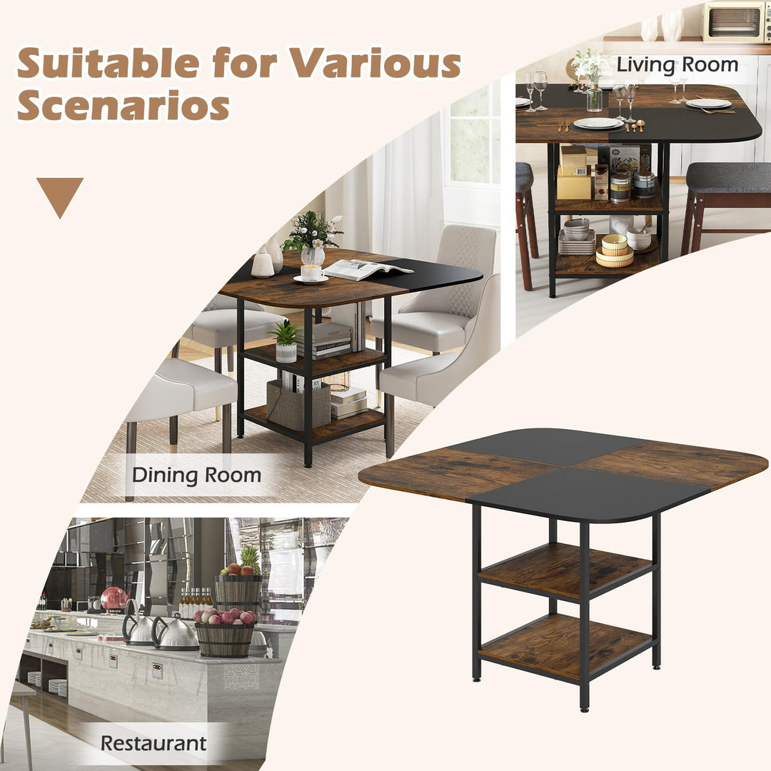 Giantex 47.5-inches Dining Table for 4 Square Kitchen Table