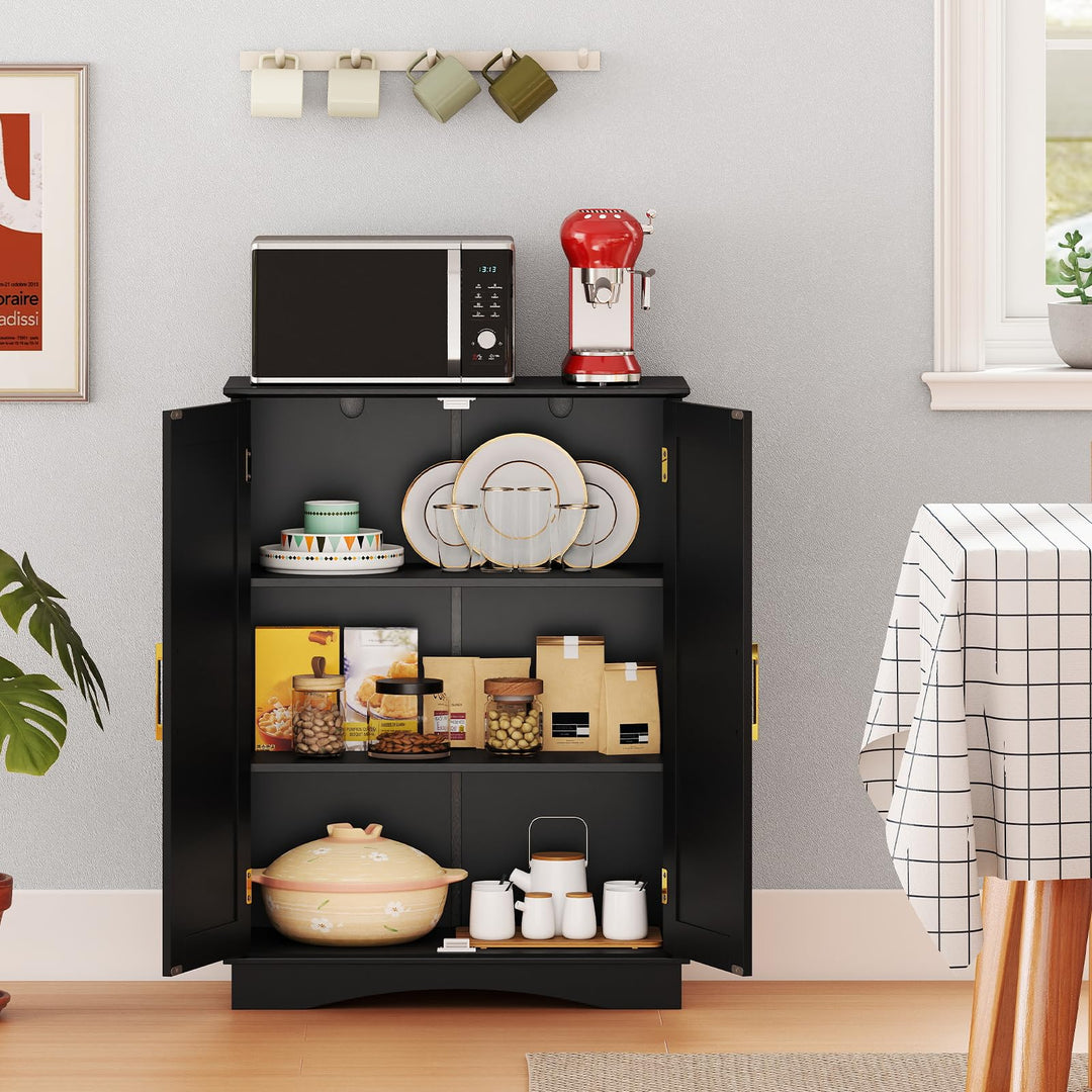 Giantex Bathroom Storage Cabinet Modern 31.5" Cupboard with Adjustable Shelves