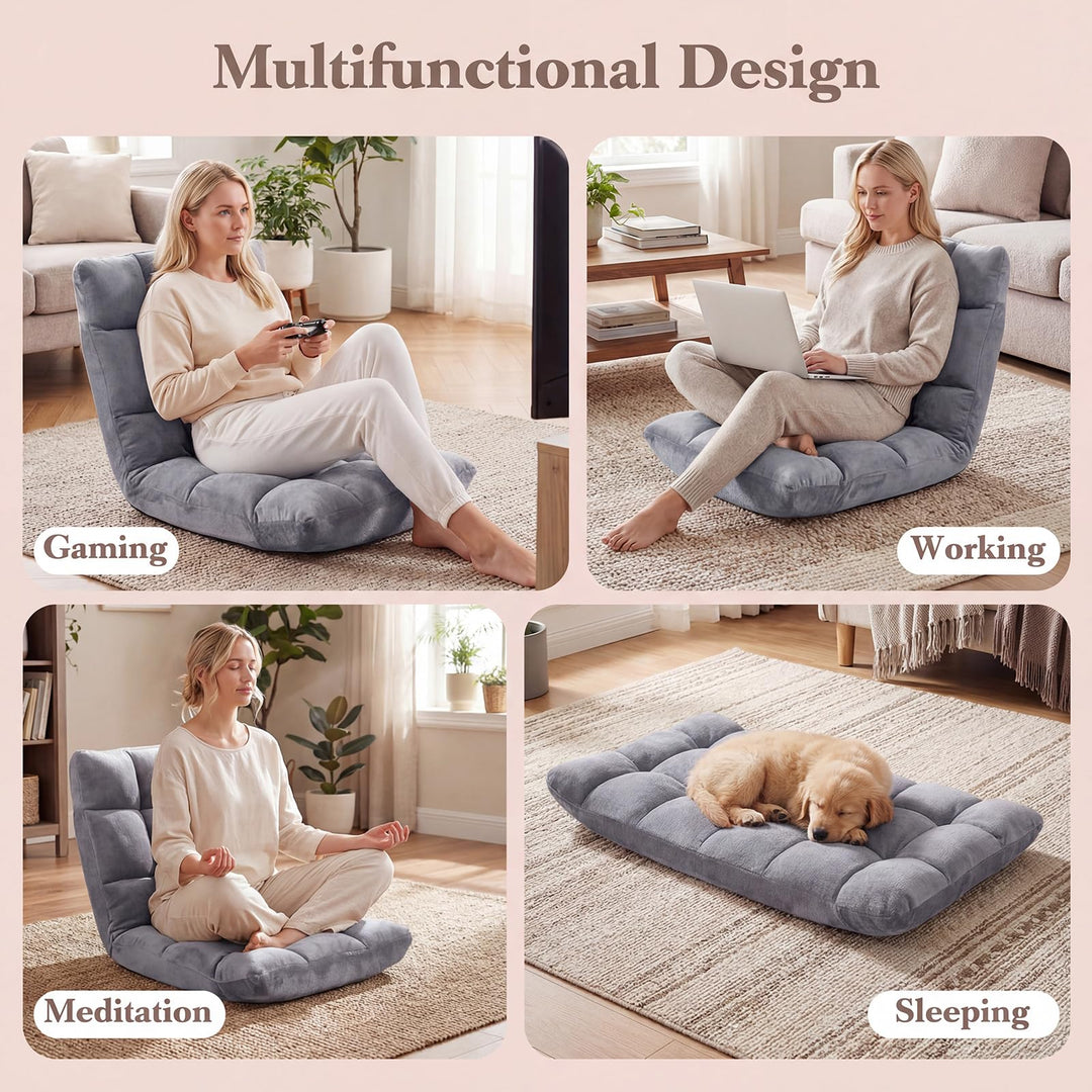 Giantex Floor Chair with 14-Position Adjustable