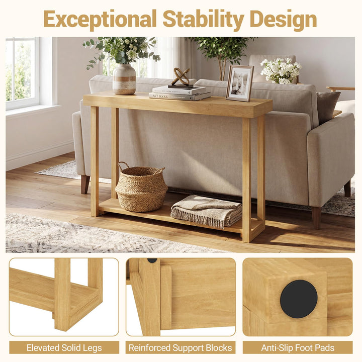 Giantex 46" Solid Wood Console Table(46" x 12" x 32")