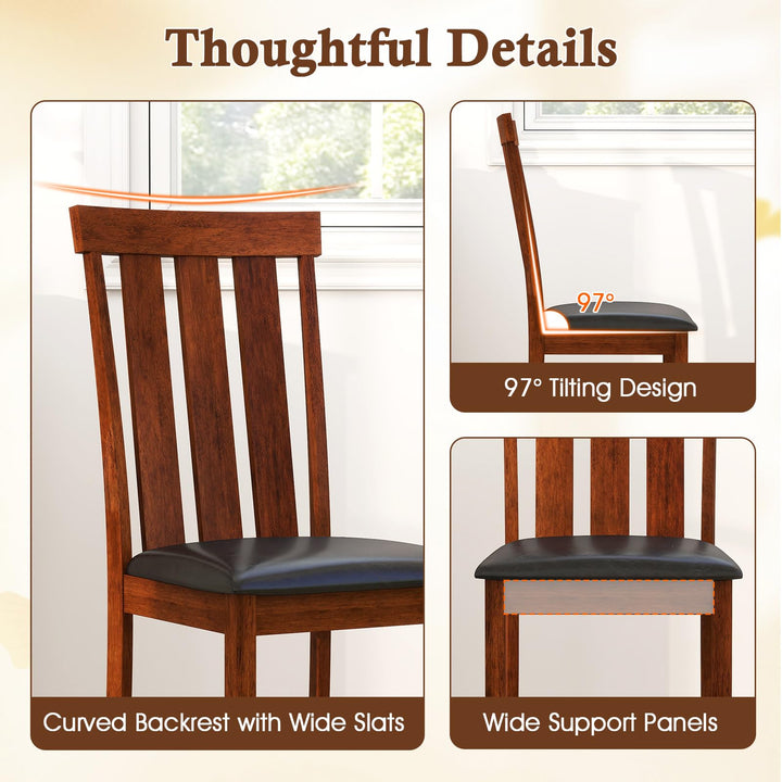 Giantex Wooden Dining Chairs Set