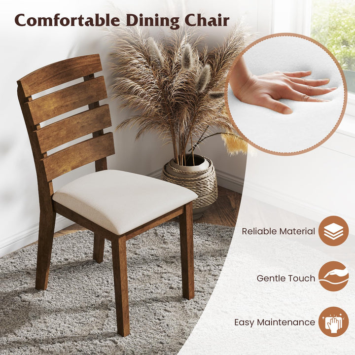 Giantex  2/4 Wooden Dining Chairs Set