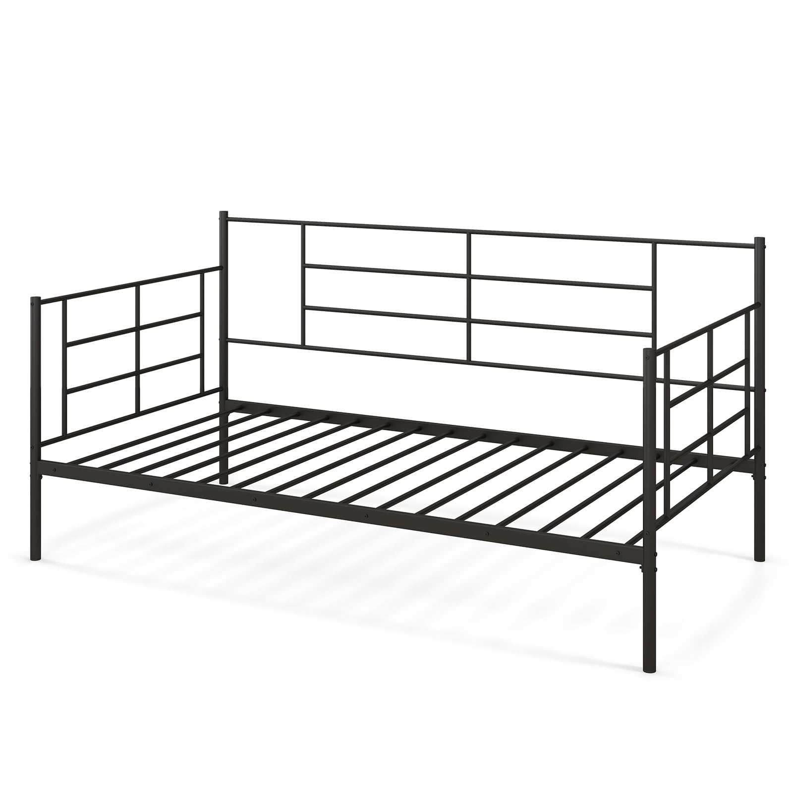 Multifunctional Platform Bed Mattress Foundation with Headboard for Living Room